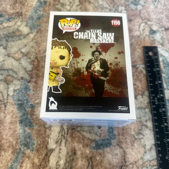 Funko Pop Movies Leatherface Figure with Brown and Yellow Accents - Picture 4 of 7